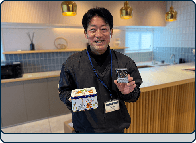 側島社員の写真