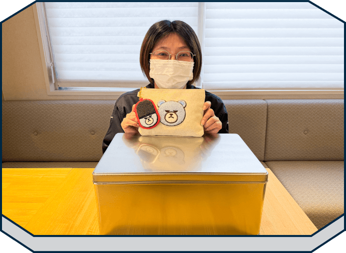 側島社員の写真