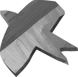 鳥の形のブローチのイラスト