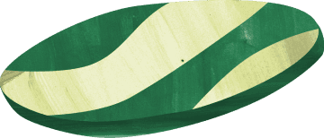 緑のブローチのイラスト